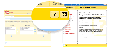 online banking navigation illustration